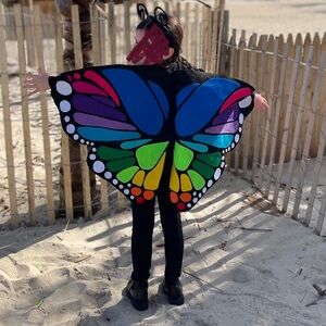 Rainbow Monarch Butterfly Wings Costume